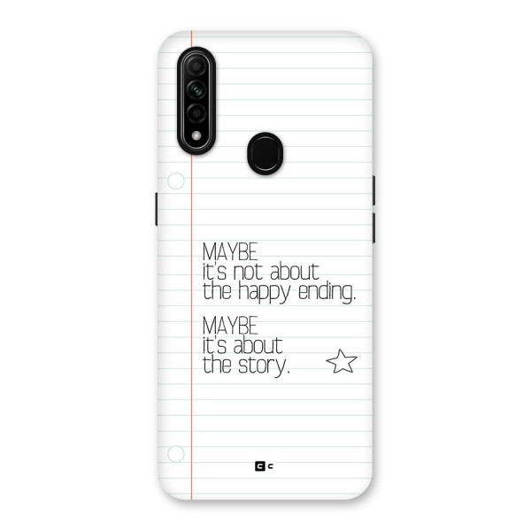 About Story Back Case for Oppo A31