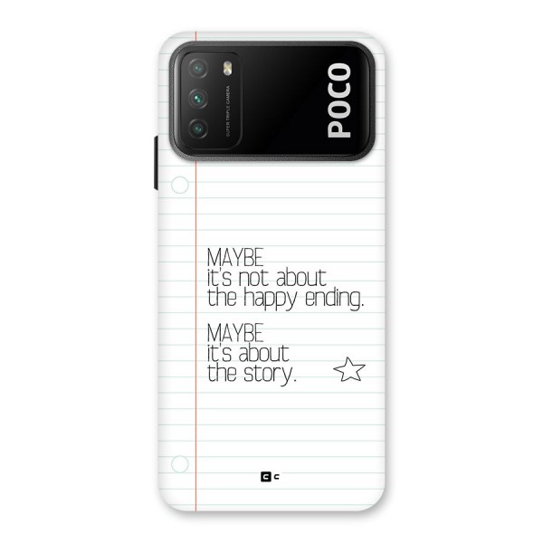 About Story Back Case for Poco M3