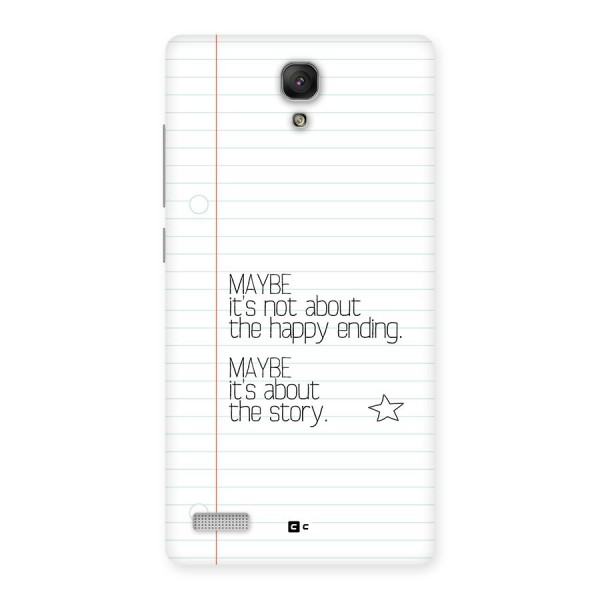 About Story Back Case for Redmi Note