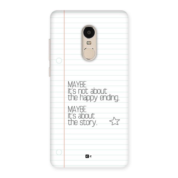 About Story Back Case for Redmi Note 4