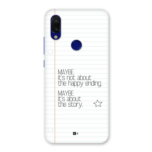 About Story Back Case for Redmi Y3