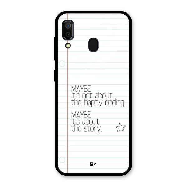 About Story Glass Back Case for Galaxy A30