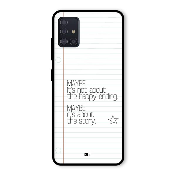 About Story Glass Back Case for Galaxy A51