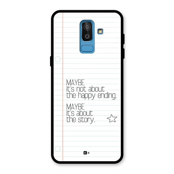 About Story Glass Back Case for Galaxy J8