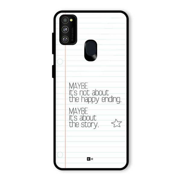 About Story Glass Back Case for Galaxy M21