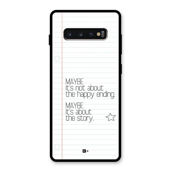 About Story Glass Back Case for Galaxy S10 Plus