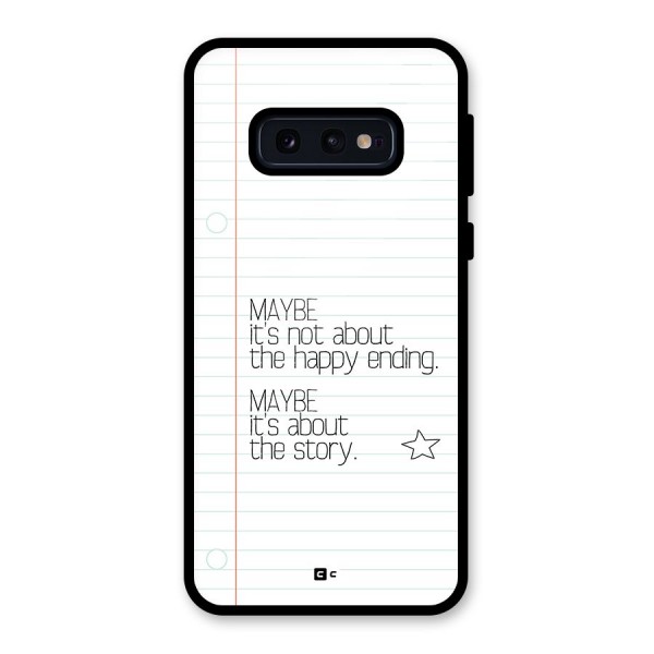 About Story Glass Back Case for Galaxy S10e