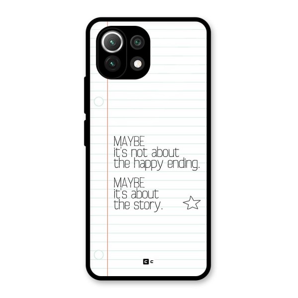 About Story Glass Back Case for Mi 11 Lite