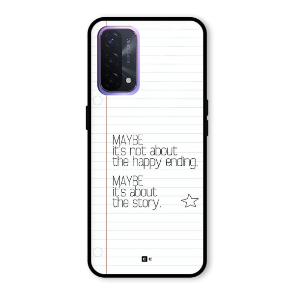 About Story Glass Back Case for Oppo A74 5G