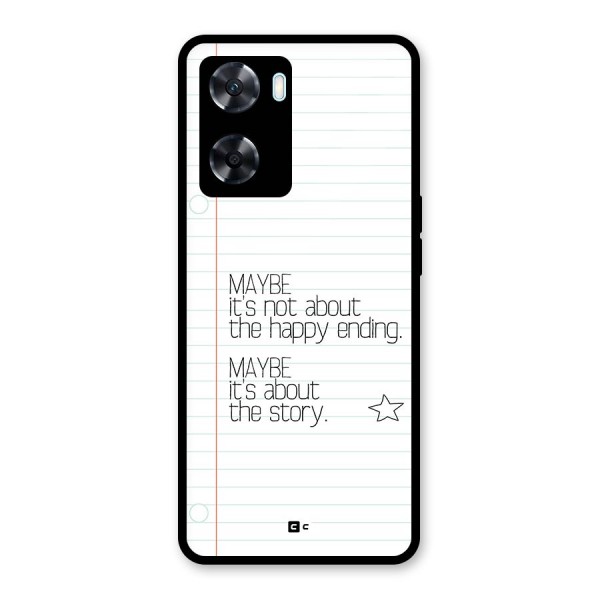 About Story Glass Back Case for Oppo A77s