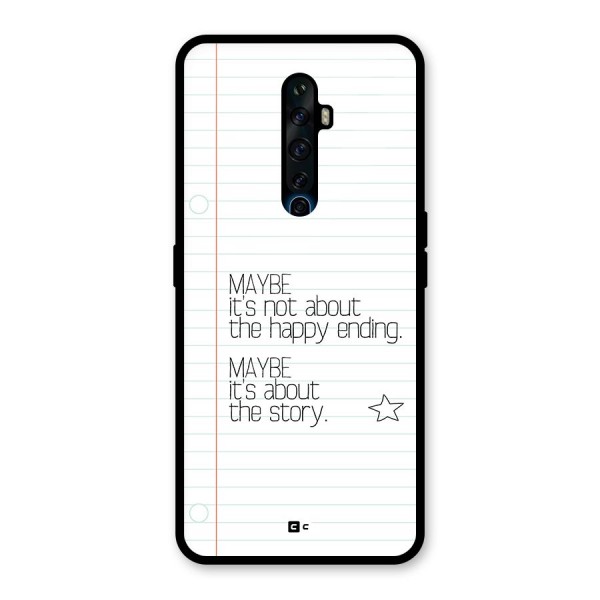 About Story Glass Back Case for Oppo Reno2 F