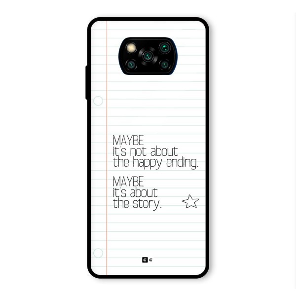 About Story Glass Back Case for Poco X3 Pro