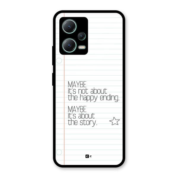 About Story Glass Back Case for Poco X5