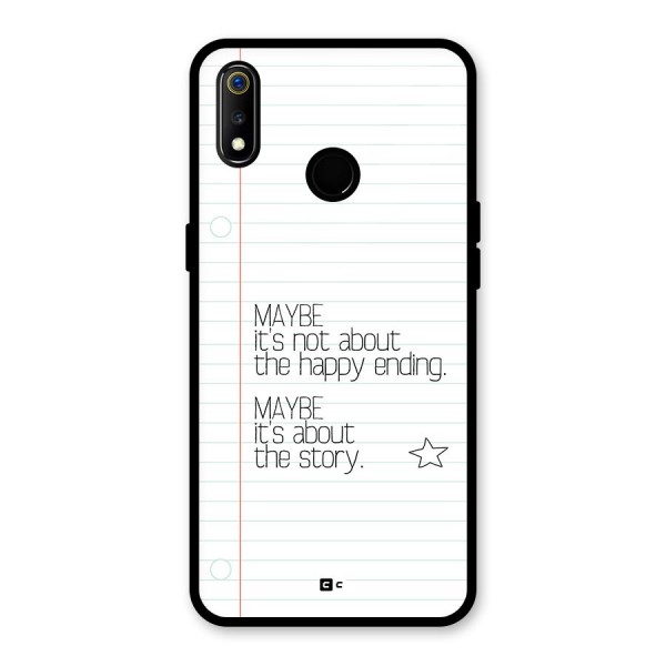 About Story Glass Back Case for Realme 3