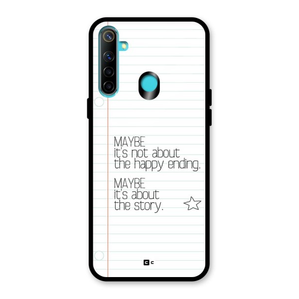 About Story Glass Back Case for Realme 5