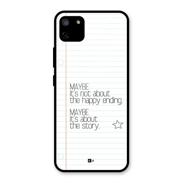 About Story Glass Back Case for Realme C11