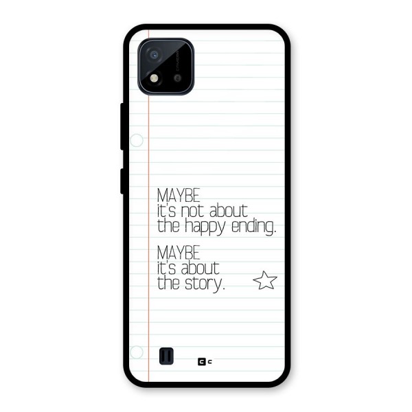 About Story Glass Back Case for Realme C11 2021