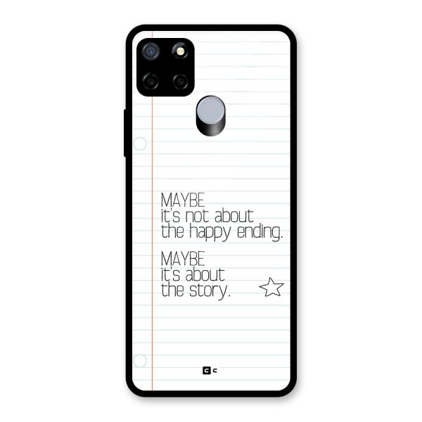 About Story Glass Back Case for Realme Narzo 30A