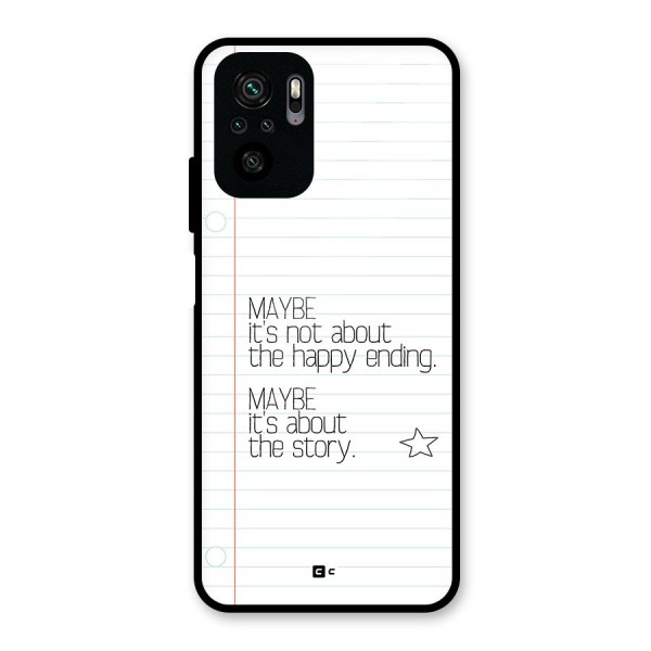 About Story Glass Back Case for Redmi Note 10