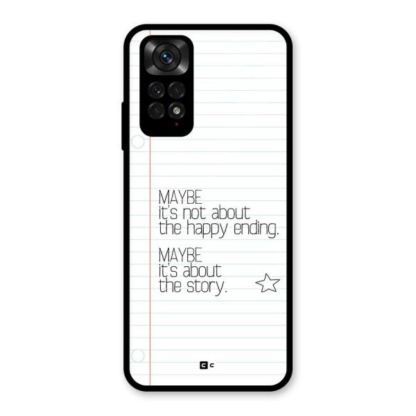 About Story Glass Back Case for Redmi Note 11