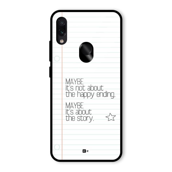 About Story Glass Back Case for Redmi Note 7