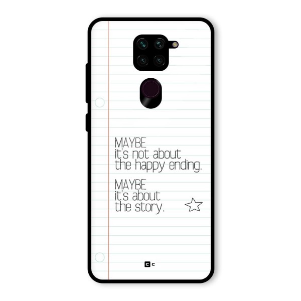 About Story Glass Back Case for Redmi Note 9