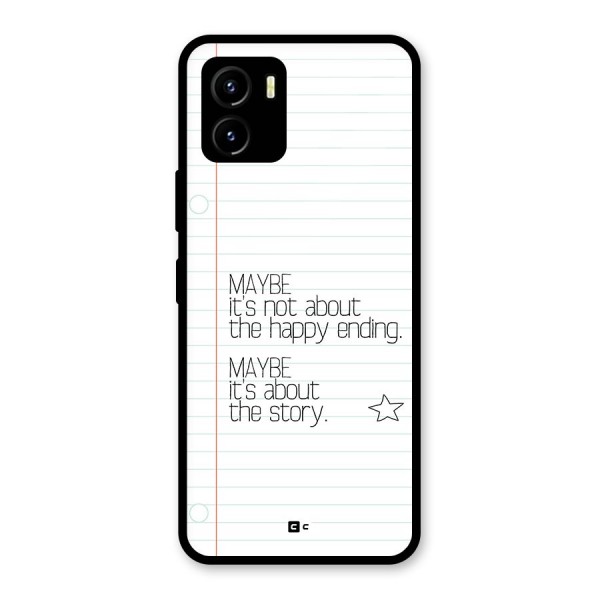 About Story Glass Back Case for Vivo Y15s