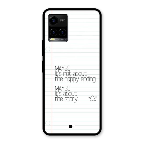 About Story Glass Back Case for Vivo Y21 2021