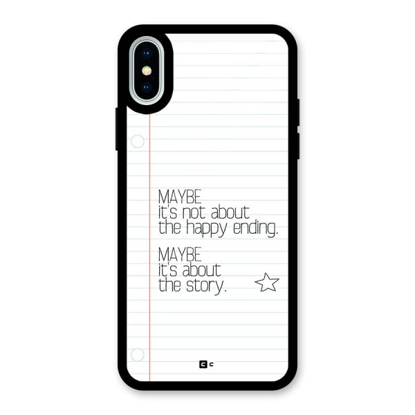 About Story Glass Back Case for iPhone X