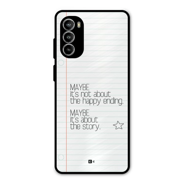 About Story Metal Back Case for Moto G82