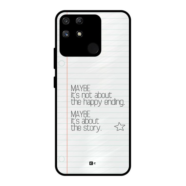 About Story Metal Back Case for Realme Narzo 50A