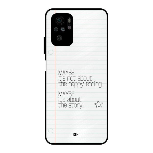 About Story Metal Back Case for Redmi Note 10