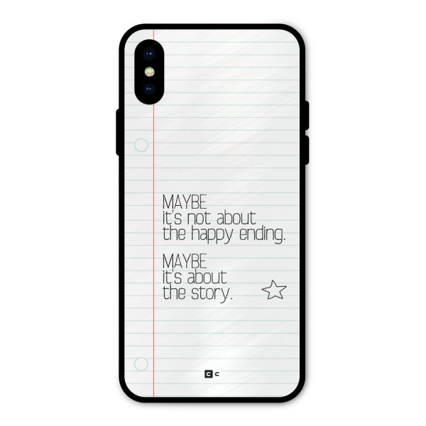 About Story Metal Back Case for iPhone X