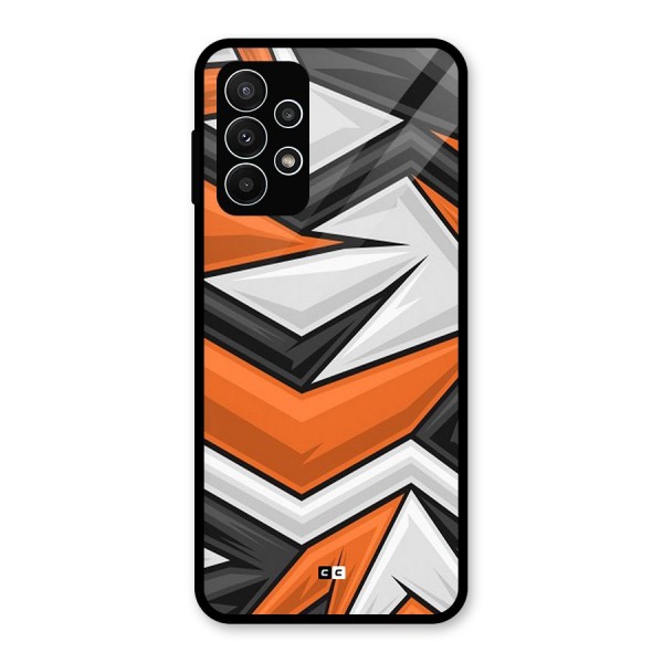 Abstract Comic Glass Back Case for Galaxy A23