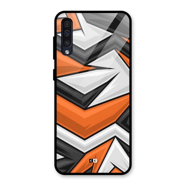 Abstract Comic Glass Back Case for Galaxy A50