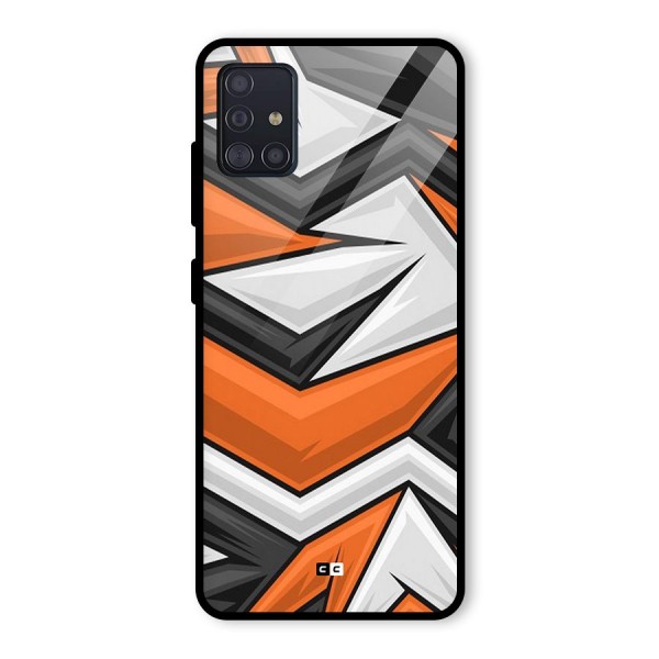 Abstract Comic Glass Back Case for Galaxy A51