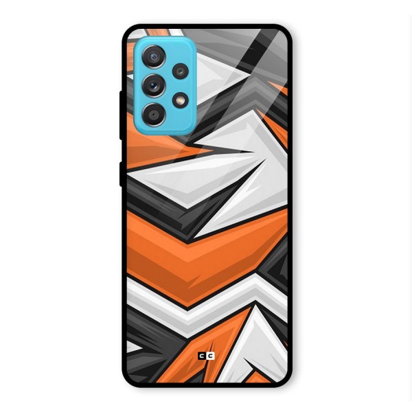 Abstract Comic Glass Back Case for Galaxy A52