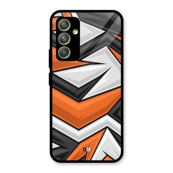 Abstract Comic Glass Back Case for Galaxy A54