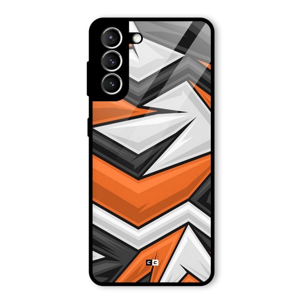 Abstract Comic Glass Back Case for Galaxy S21 5G