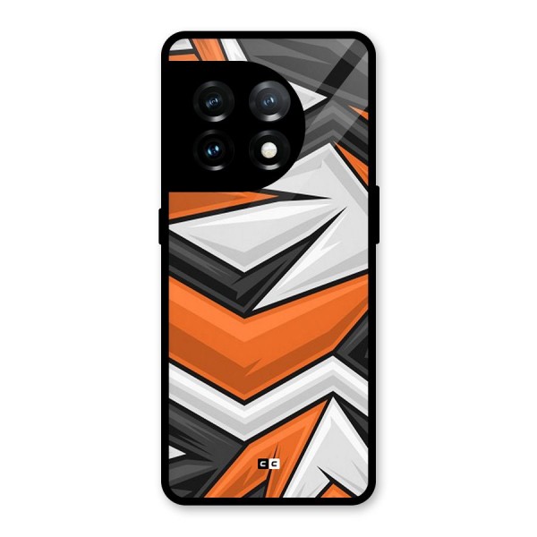 Abstract Comic Glass Back Case for OnePlus 11