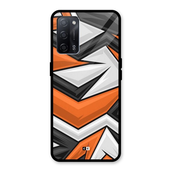 Abstract Comic Glass Back Case for Oppo A53s 5G