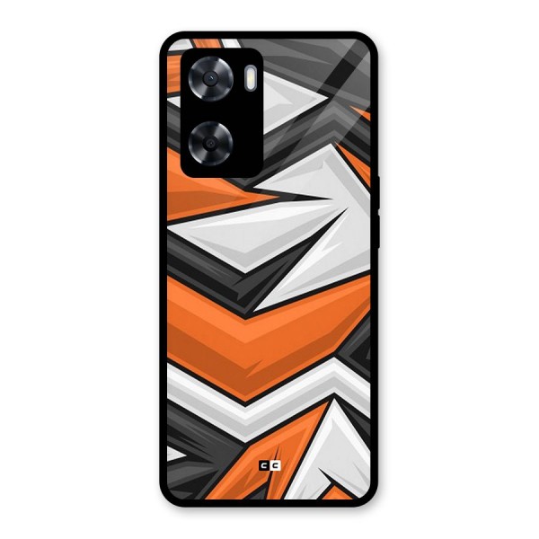 Abstract Comic Glass Back Case for Oppo A57 2022