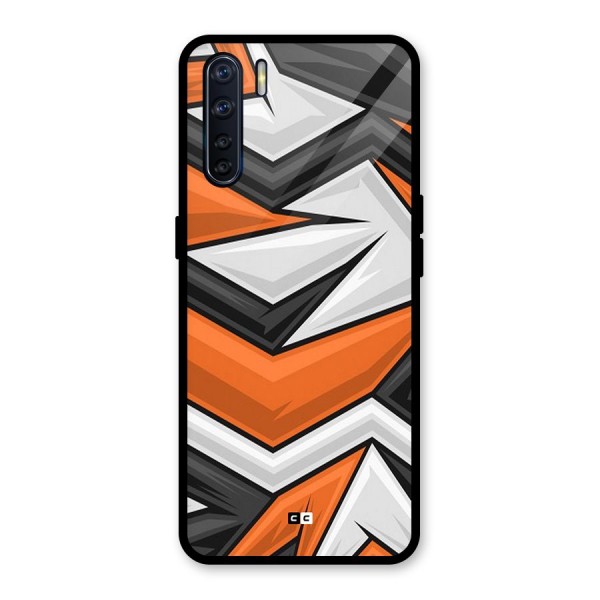 Abstract Comic Glass Back Case for Oppo F15