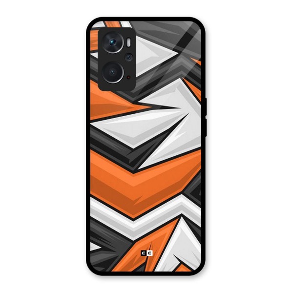 Abstract Comic Glass Back Case for Oppo K10 4G