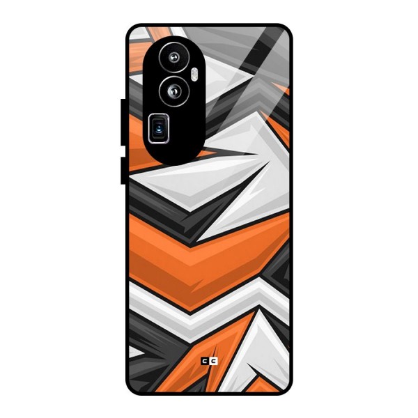 Abstract Comic Glass Back Case for Oppo Reno10 Pro Plus
