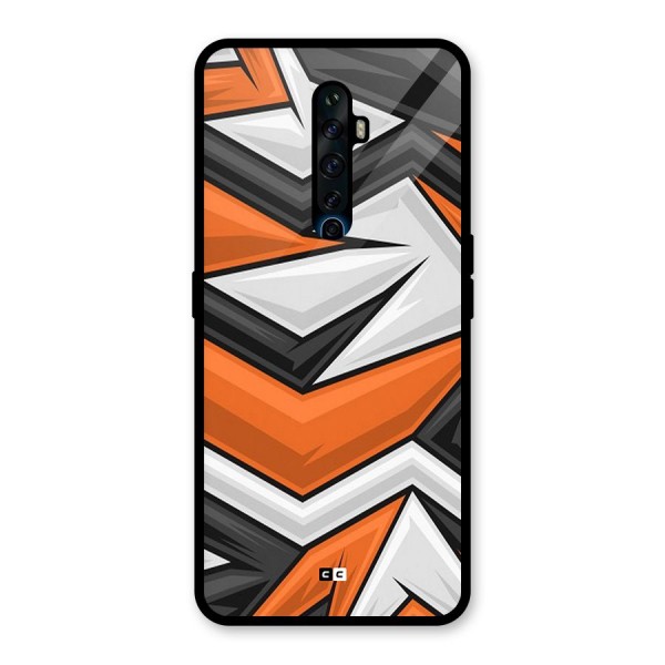 Abstract Comic Glass Back Case for Oppo Reno2 F