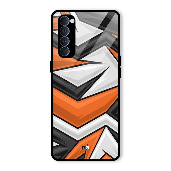 Abstract Comic Glass Back Case for Oppo Reno4 Pro