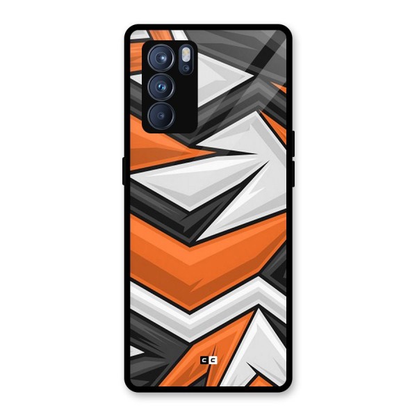 Abstract Comic Glass Back Case for Oppo Reno6 Pro 5G