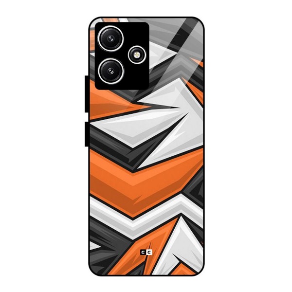 Abstract Comic Glass Back Case for Poco M6 Pro