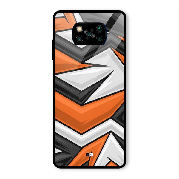 Abstract Comic Glass Back Case for Poco X3 Pro